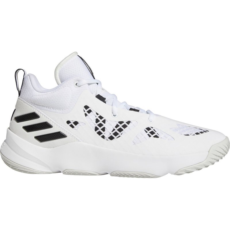 adidas Adults' Pro N3xt Basketball Shoes White/Black/Grey, 11 / 12 - Men's Basketball at Academy Sports product image