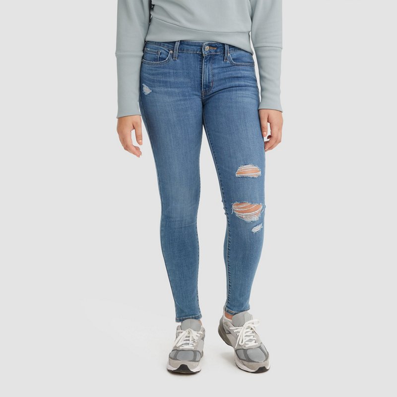 Levi's Women's 711 Skinny Jeans Blue, 28" - Ms Casual Pants at Academy Sports product image