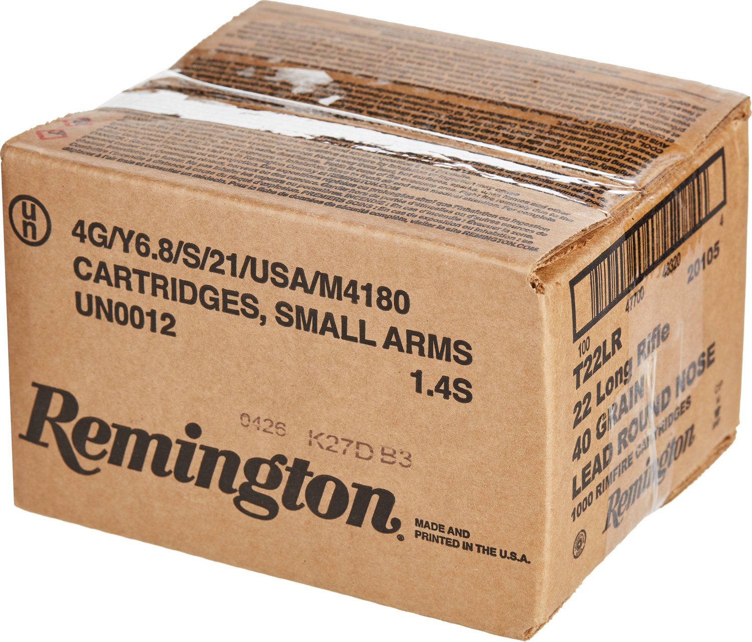 Remington Round Nose Target .22 LR 40-Grain Ammunition - 1000 Rounds                                                             - view number 2