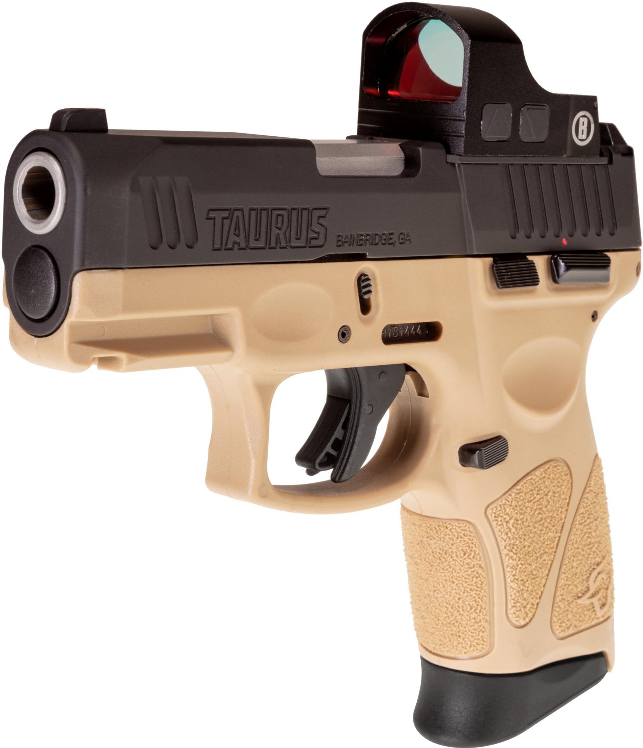 Taurus G3C T.O.R.O. 9mm Tan/Black Centerfire Pistol with Red Dot Academy