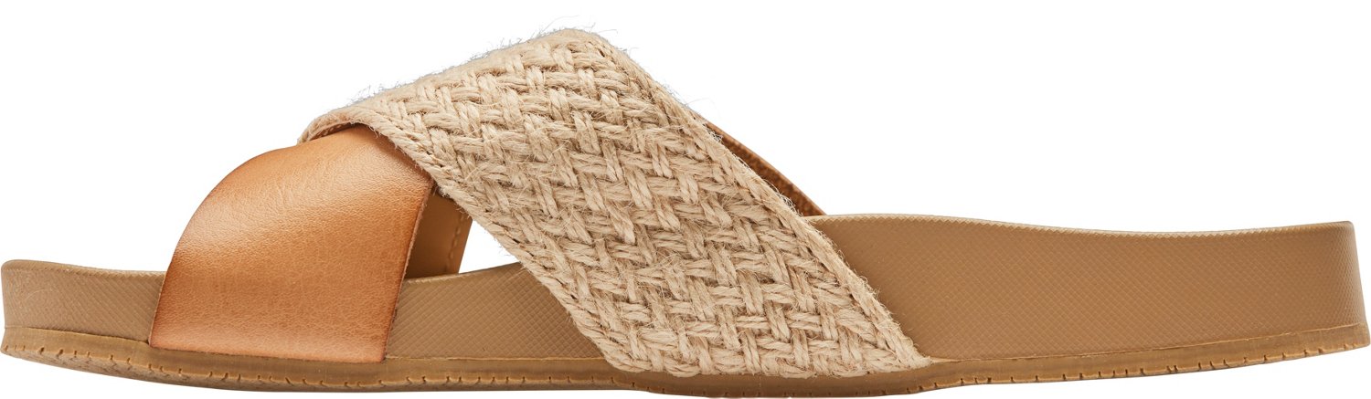 O'Rageous Women's Raffia Crossband Slides Academy