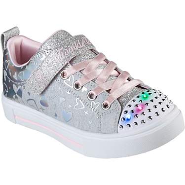 SKECHERS Girls' Twinkle Sparks Heather Charm Shoes                                                                              