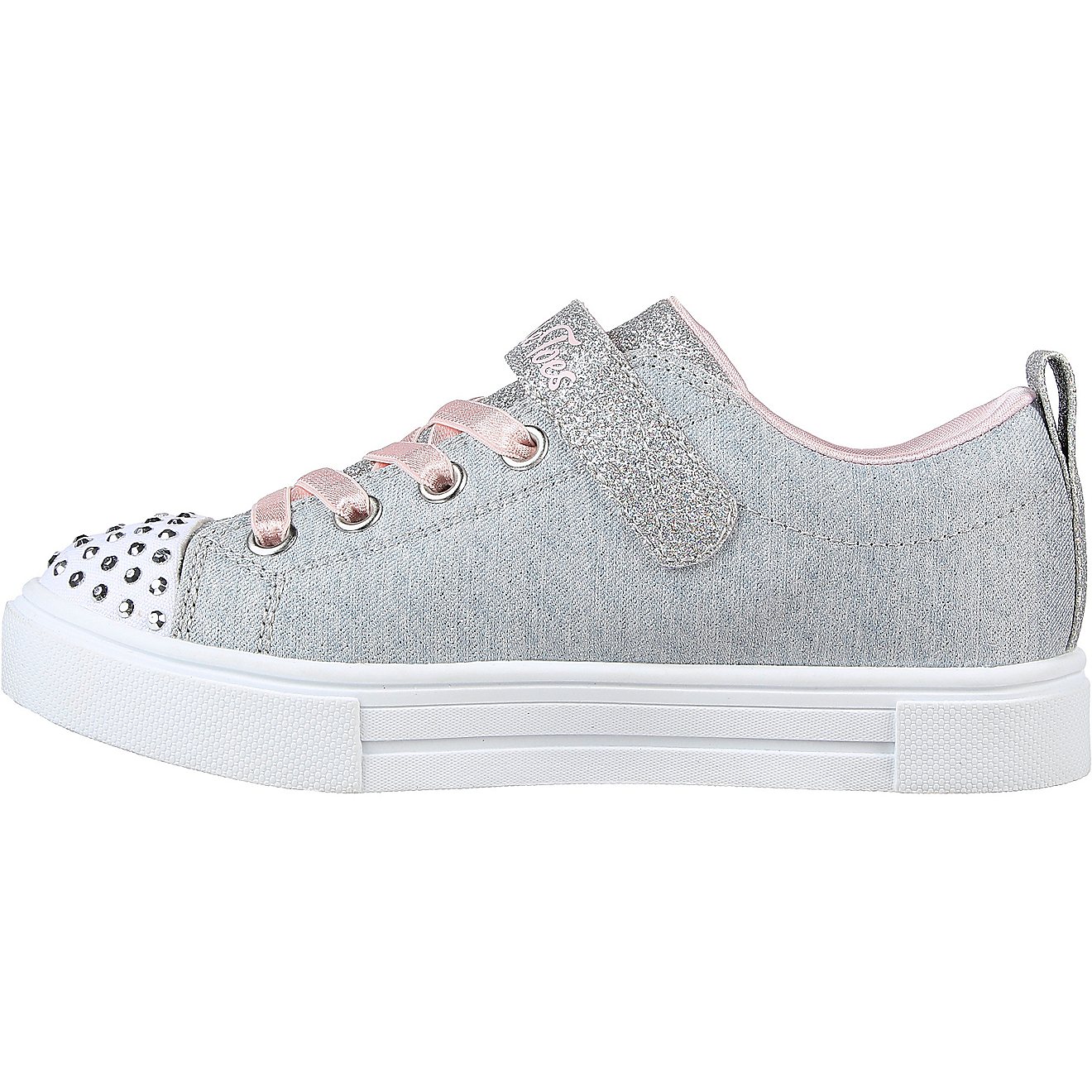 SKECHERS Girls' Twinkle Sparks Heather Charm Shoes                                                                               - view number 3