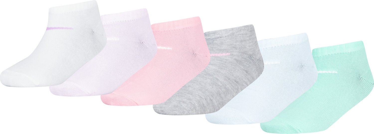 Nike Youth Metallic Swoosh Low Cut Socks 6 Pack | Academy