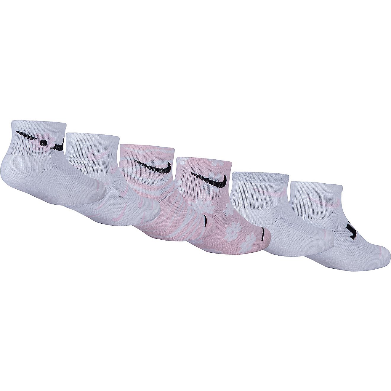 Nike Youth Floral Quarter Socks 6-Pack                                                                                           - view number 2