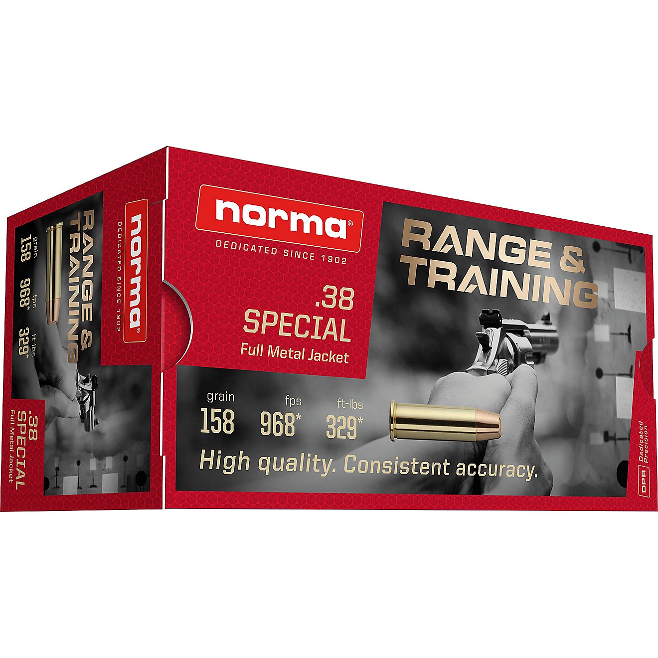 Norma USA FMJ 38 Special 158-Grain Ammunition - 50 Rounds                                                                        - view number 1