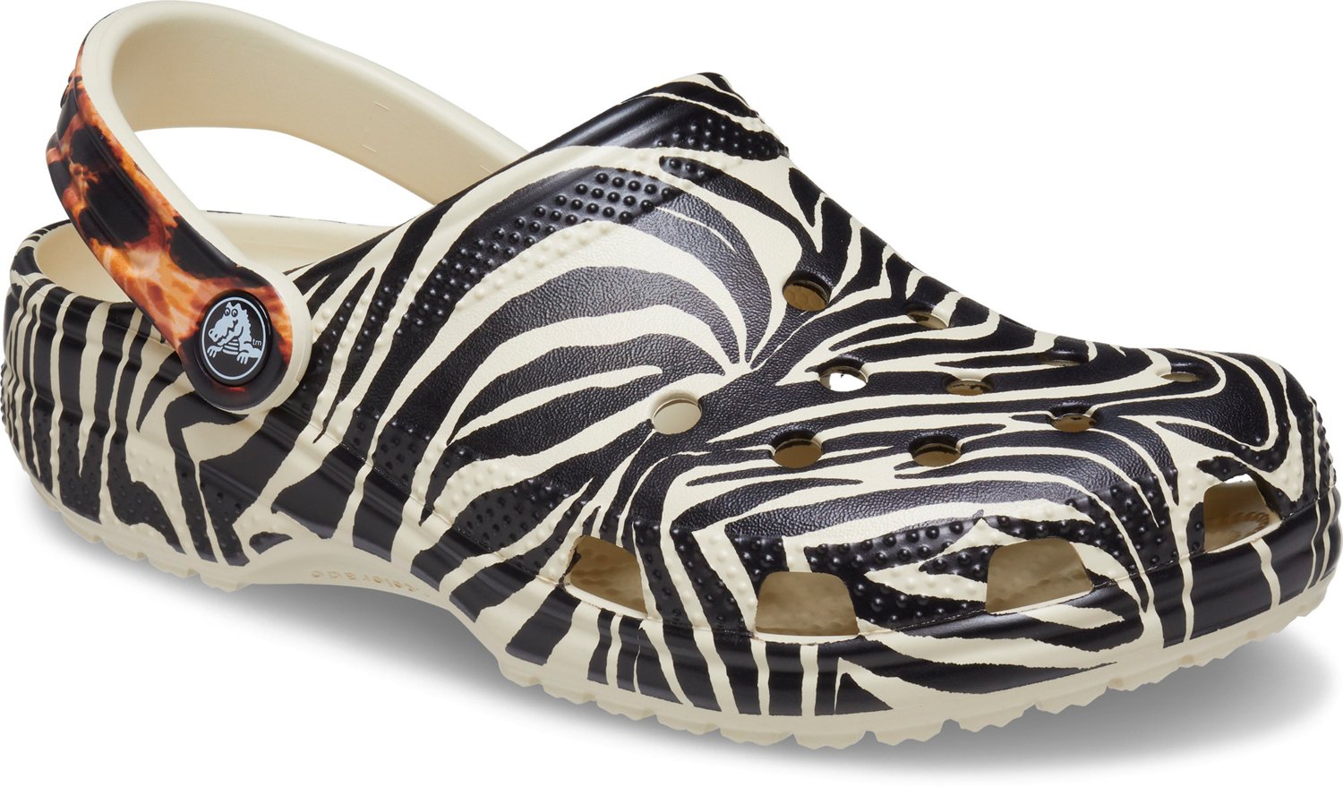 Crocs Adults' Classical Animal Remix Zebra Clogs | Academy