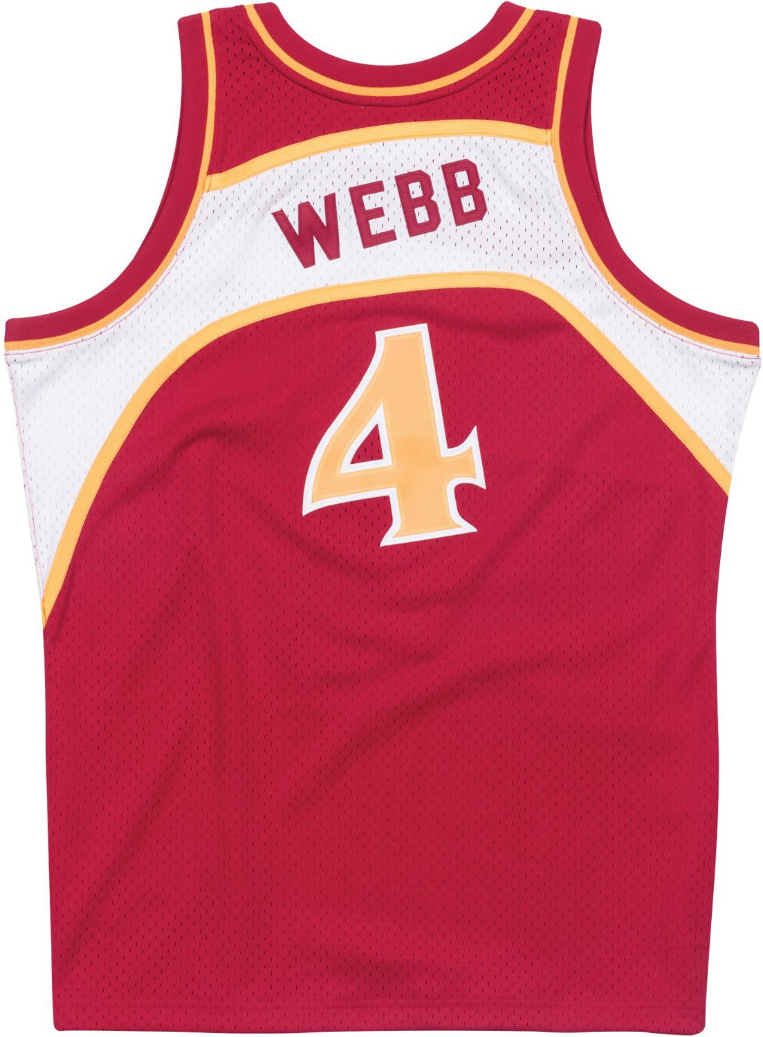 Mitchell & Ness Adults' Atlanta Hawks Spud Webb #4 1986-87 Swingman ...