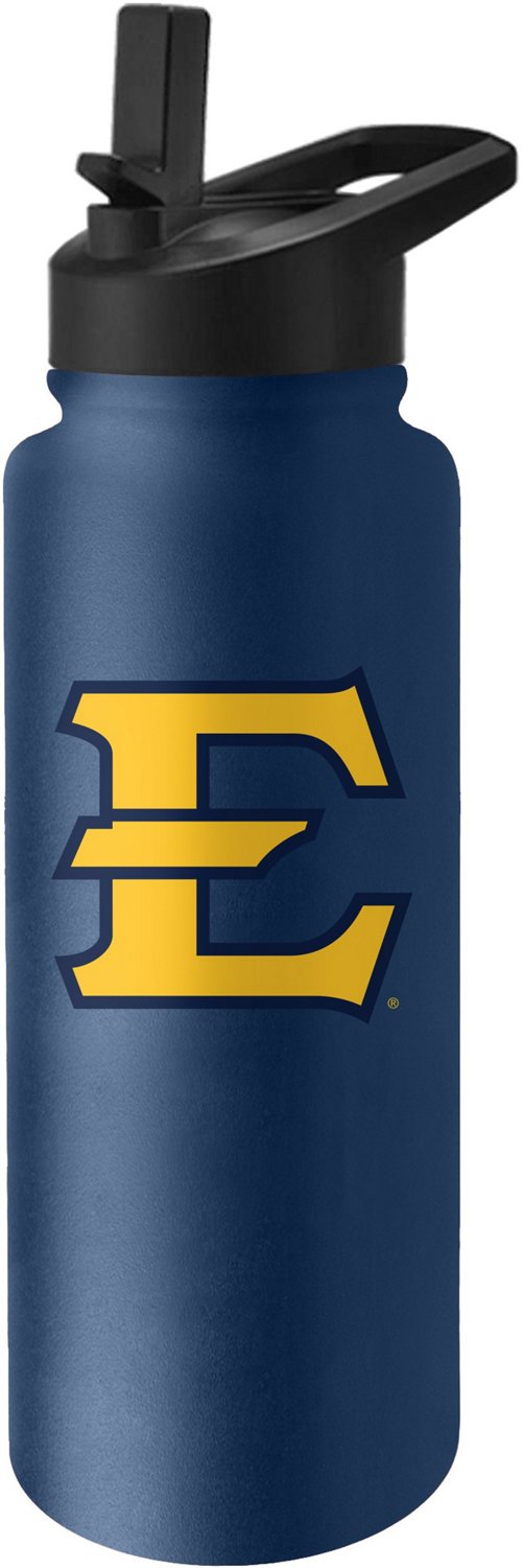 Logo East Tennessee State University Quencher Stainless 34 oz Water Bottle