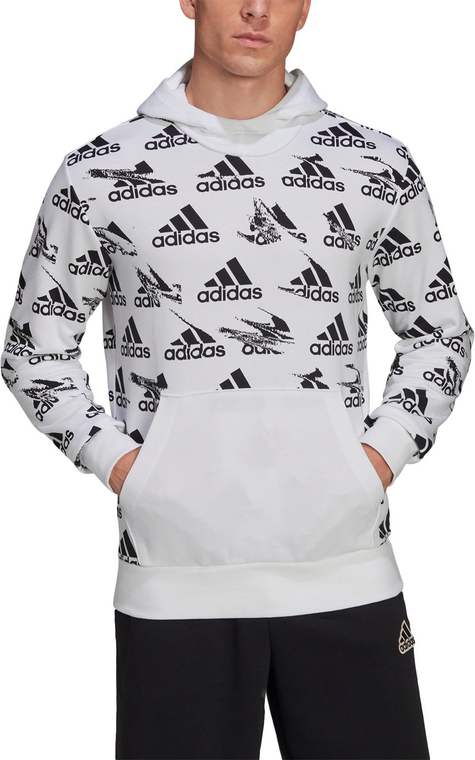adidas Men's Brand Love Pullover Hoodie Academy
