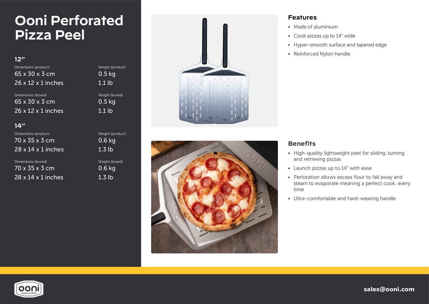Ooni Perforated 12 in Pizza Peel                                                                                                 - view number 3