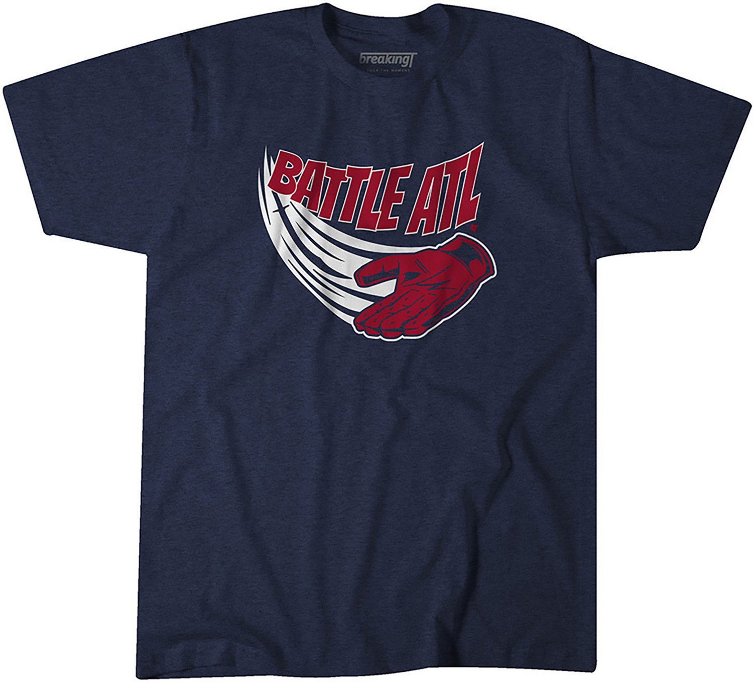 Breaking T Men's Atlanta Braves Battle Graphic Short Sleeve T-shirt ...