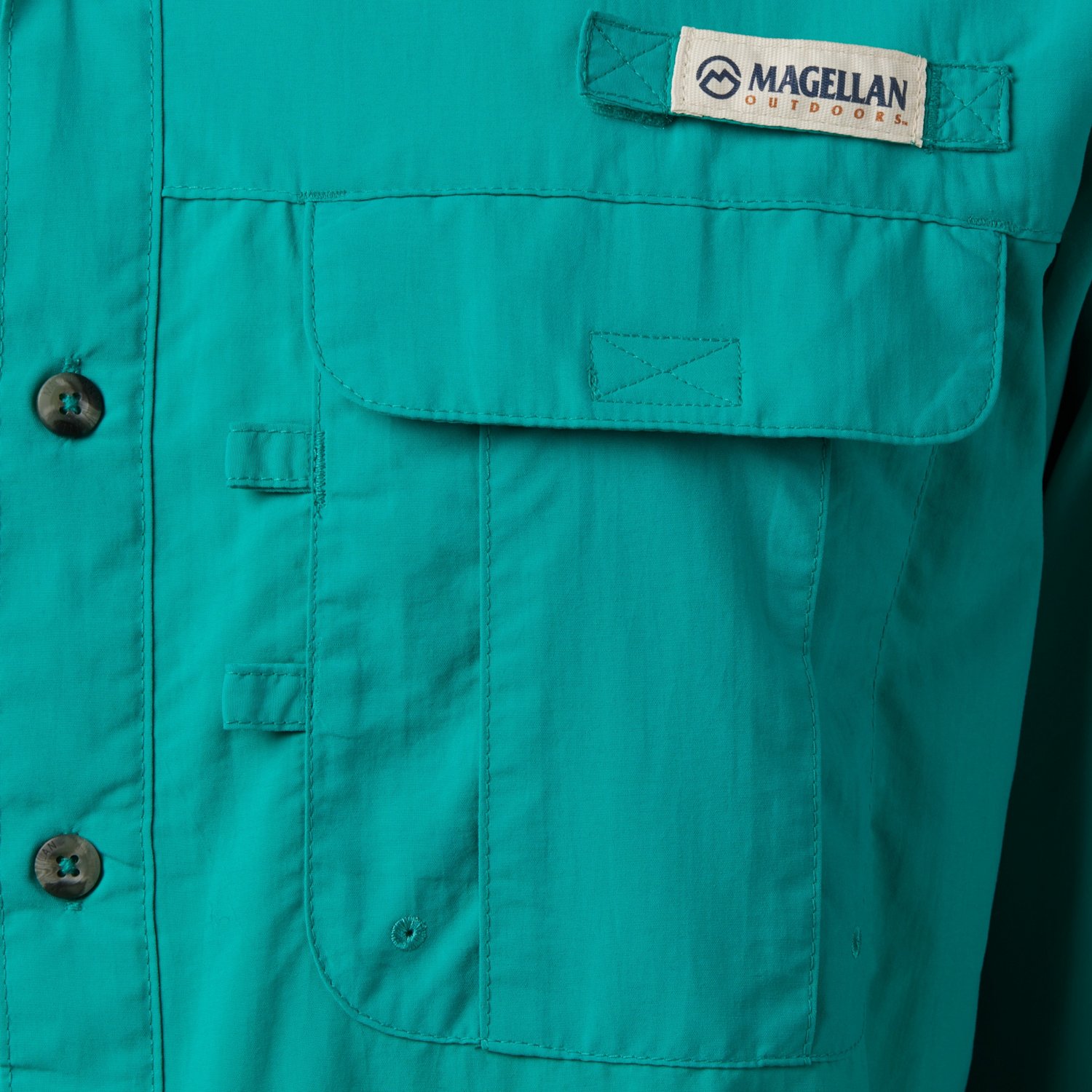 Magellan Outdoors Men's Laguna Madre Solid Long Sleeve Fishing Shirt - view number 5