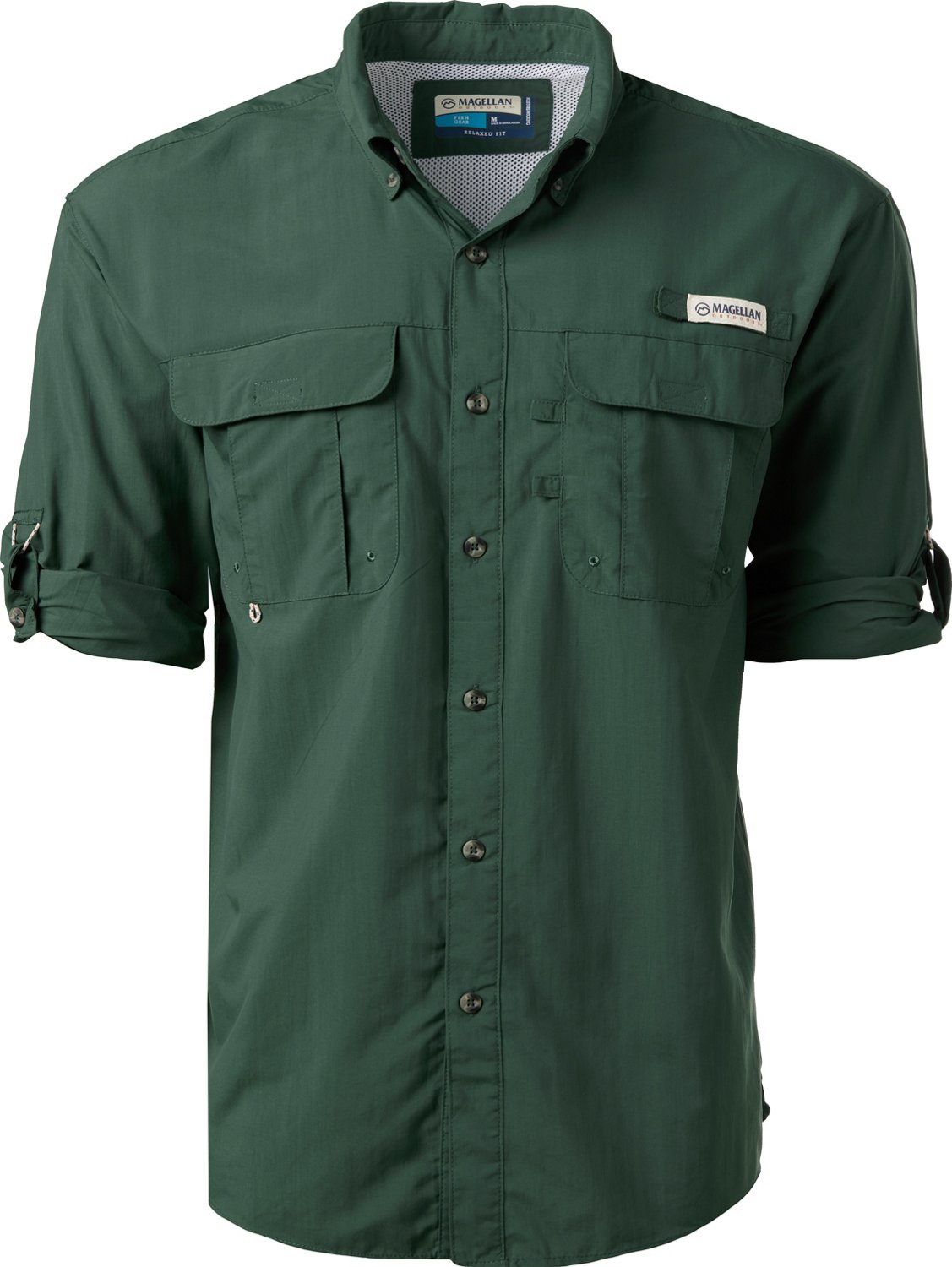 Magellan Outdoors Men's Laguna Madre Solid Long Sleeve Fishing Shirt - view number 8