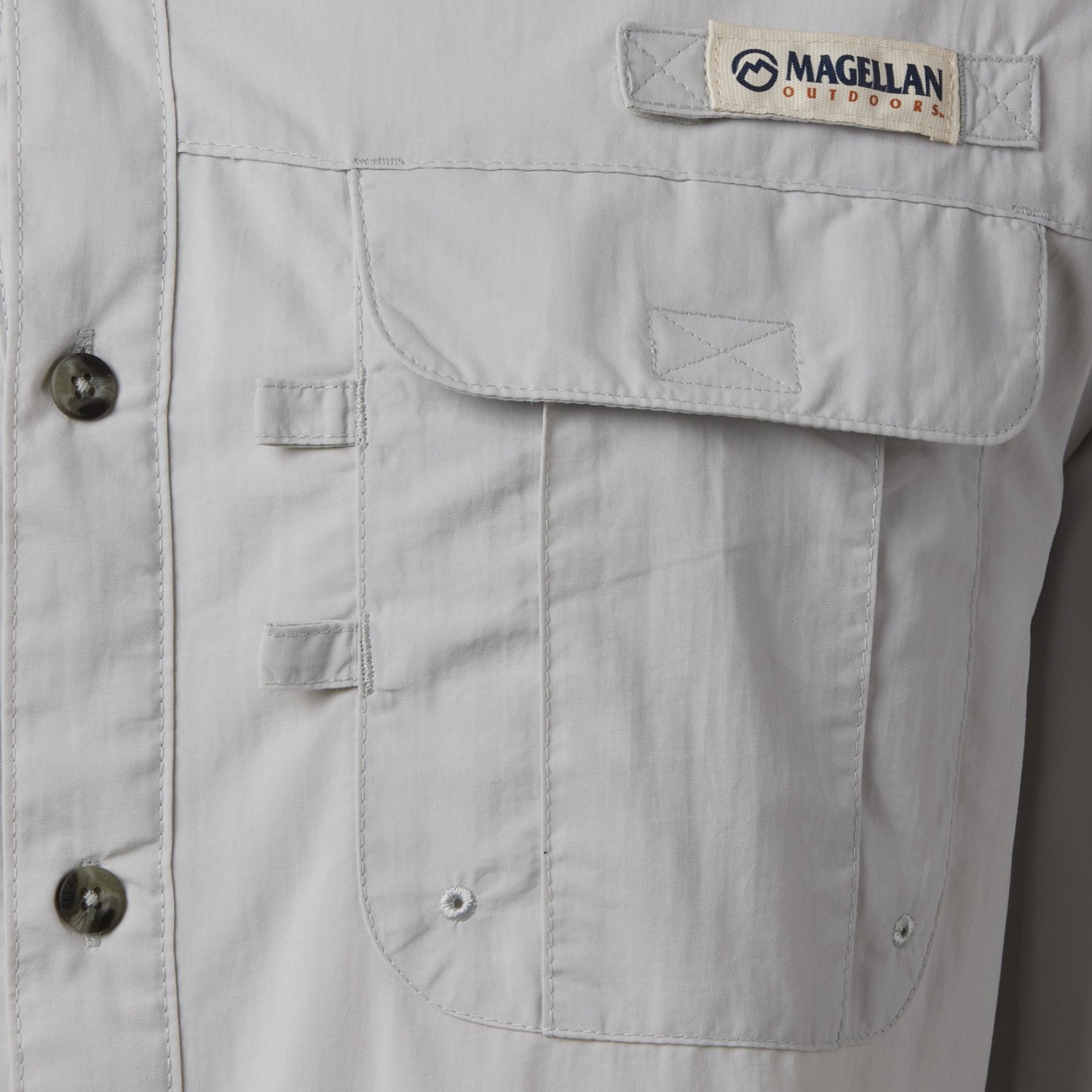 Magellan Outdoors Men's Laguna Madre Solid Long Sleeve Fishing Shirt - view number 3