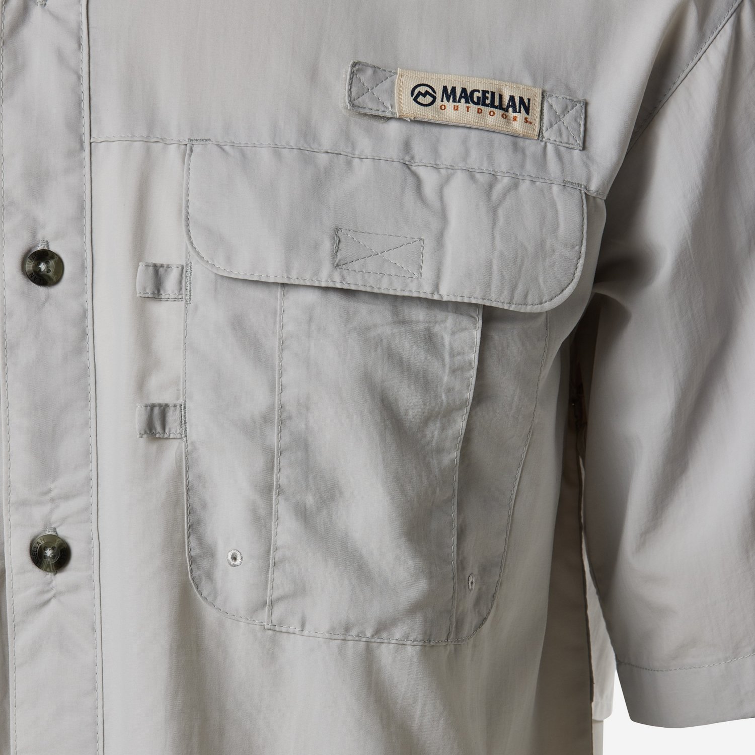 Magellan Outdoors Men's Laguna Madre Solid Short Sleeve Fishing Shirt - view number 3