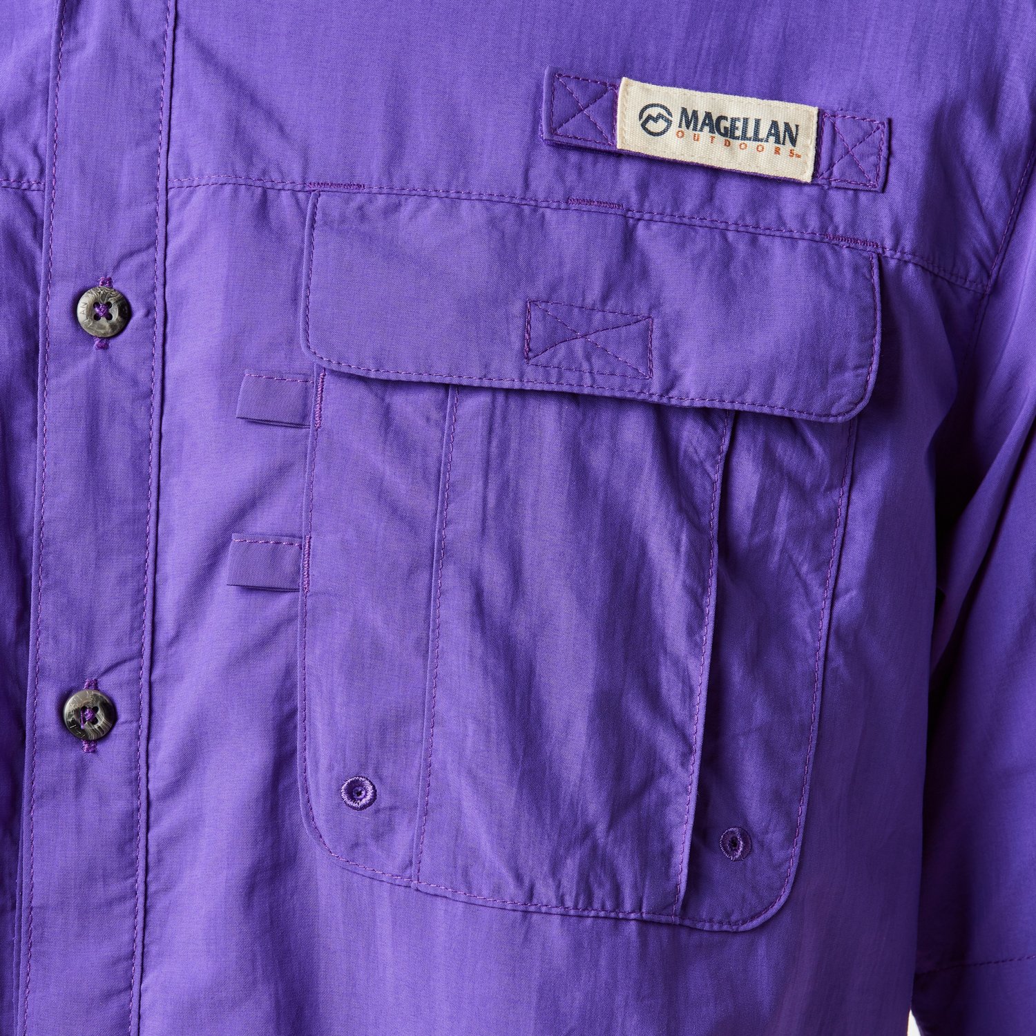 Magellan Outdoors Men's Laguna Madre Solid Short Sleeve Fishing Shirt - view number 4