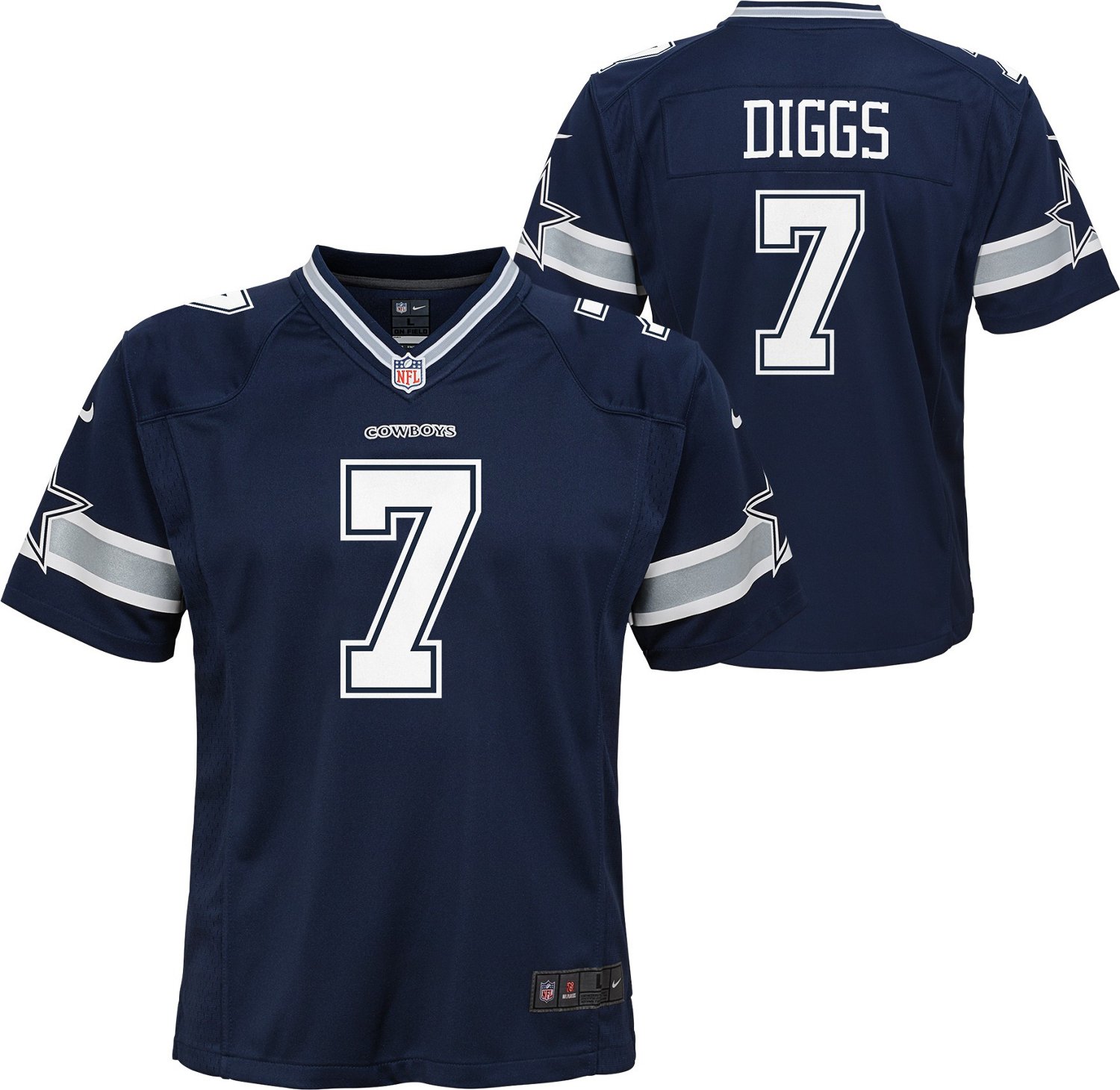 Nike Men's NFL Dallas Cowboys (Trevon Diggs) Game Football Jersey in White, Size: Large | 67NMDC2A7RF-00K