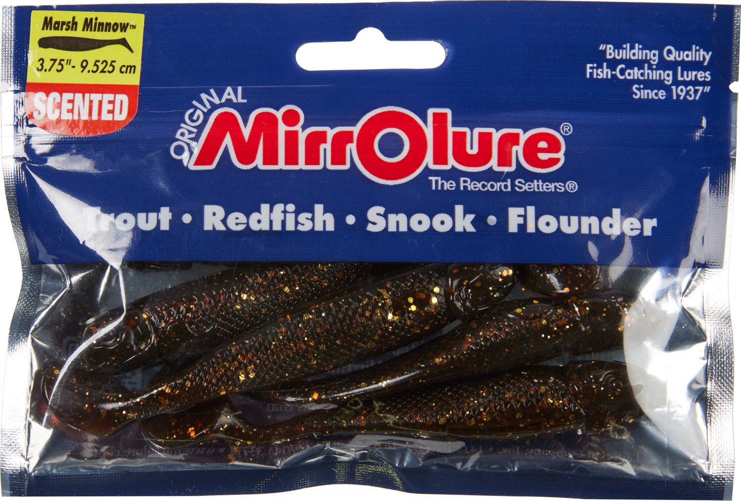 MirrOlure® Marsh Minnow 3-3/4" Paddle Tail Baits 6-Pack