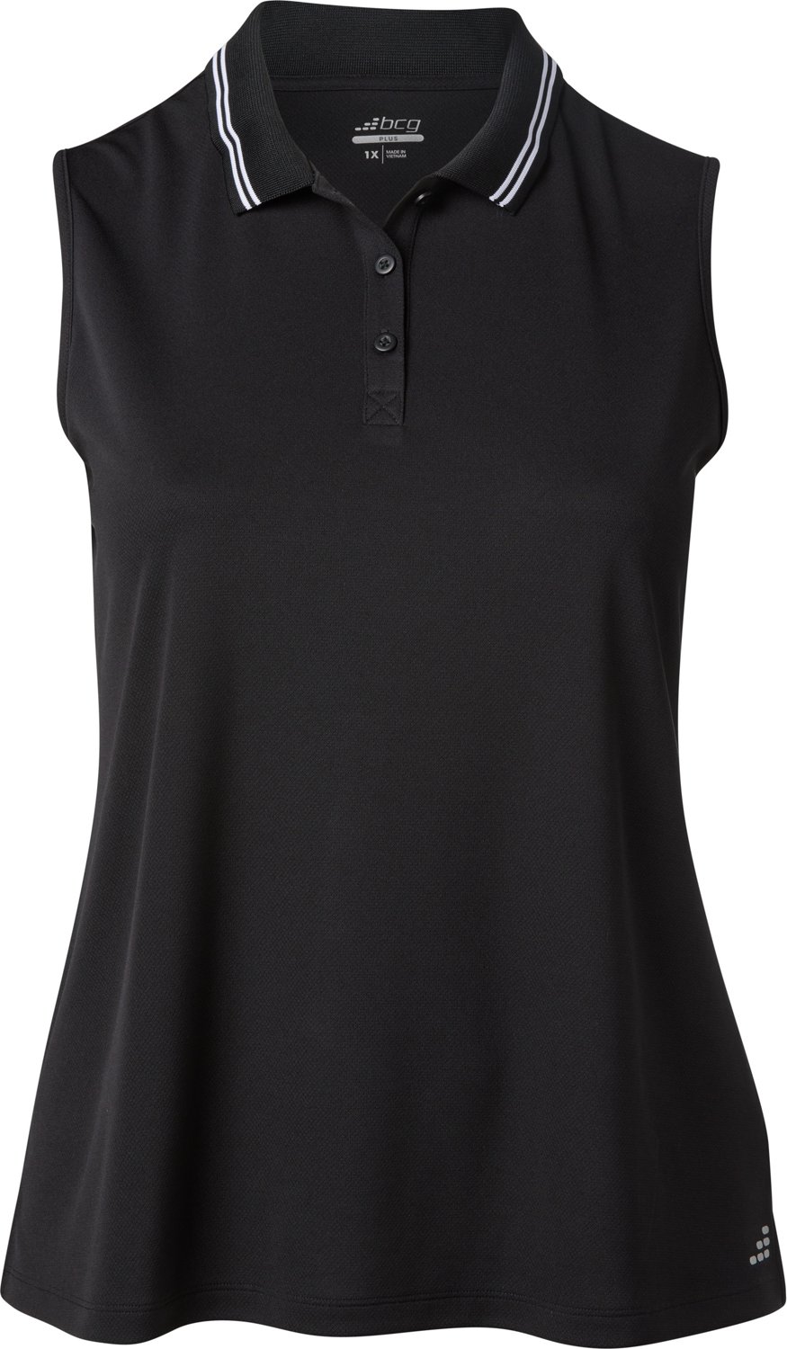 Women's plus size sleeveless polo outlet shirts