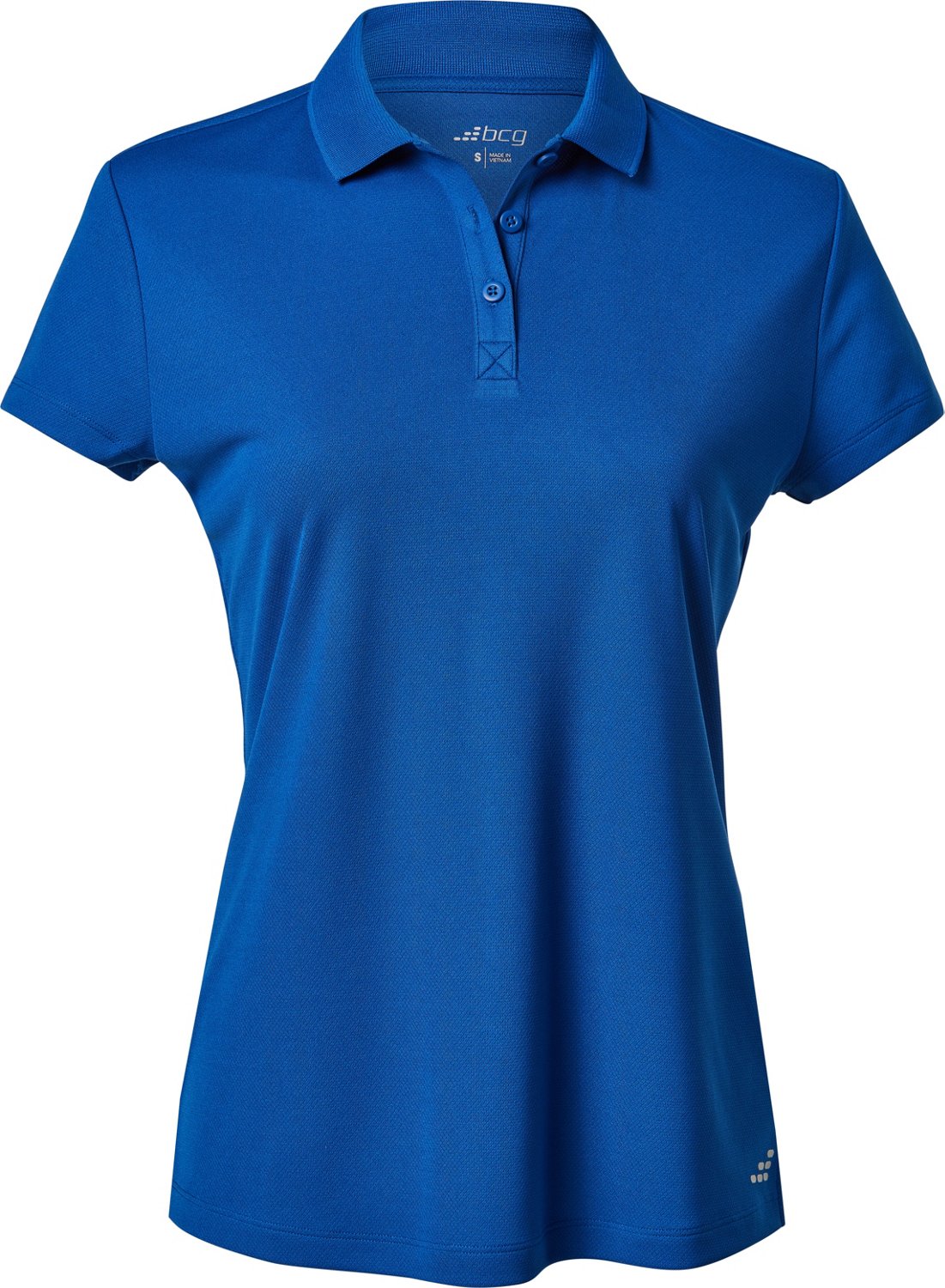 BCG Women s Tennis Solid Short Sleeve Polo Shirt BrickSeek