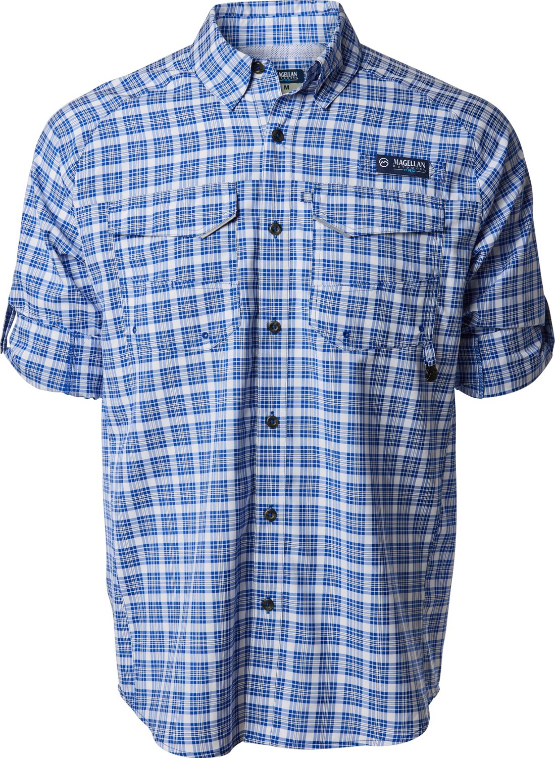 Magellan Outdoors  Men's Pro Fish Plaid Long Sleeve Shirt