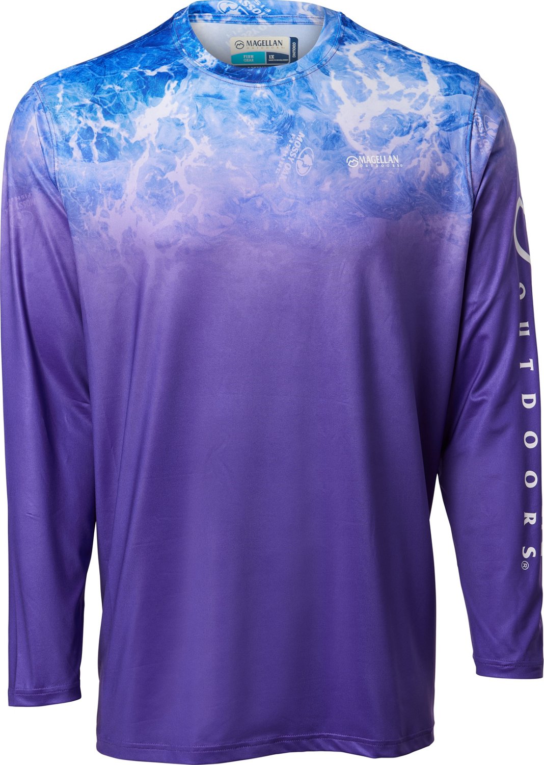 Magellan Outdoors 100% Polyester Purple Long Sleeve T-Shirt Size XL - 15%  off