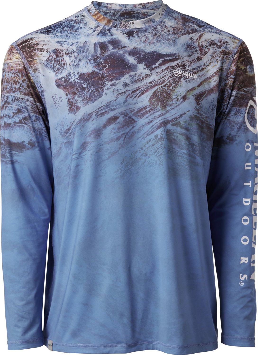 Magellan Outdoors Men's Realtree Aspect Ombre Reversible Long Sleeve T-shirt