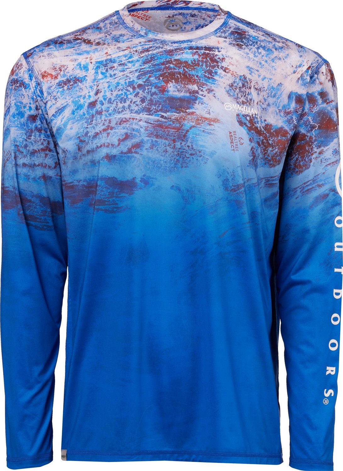 Magellan Outdoors Realtree Fish Ombre Fishing Shirt Reversible Men's 3XL -  D6