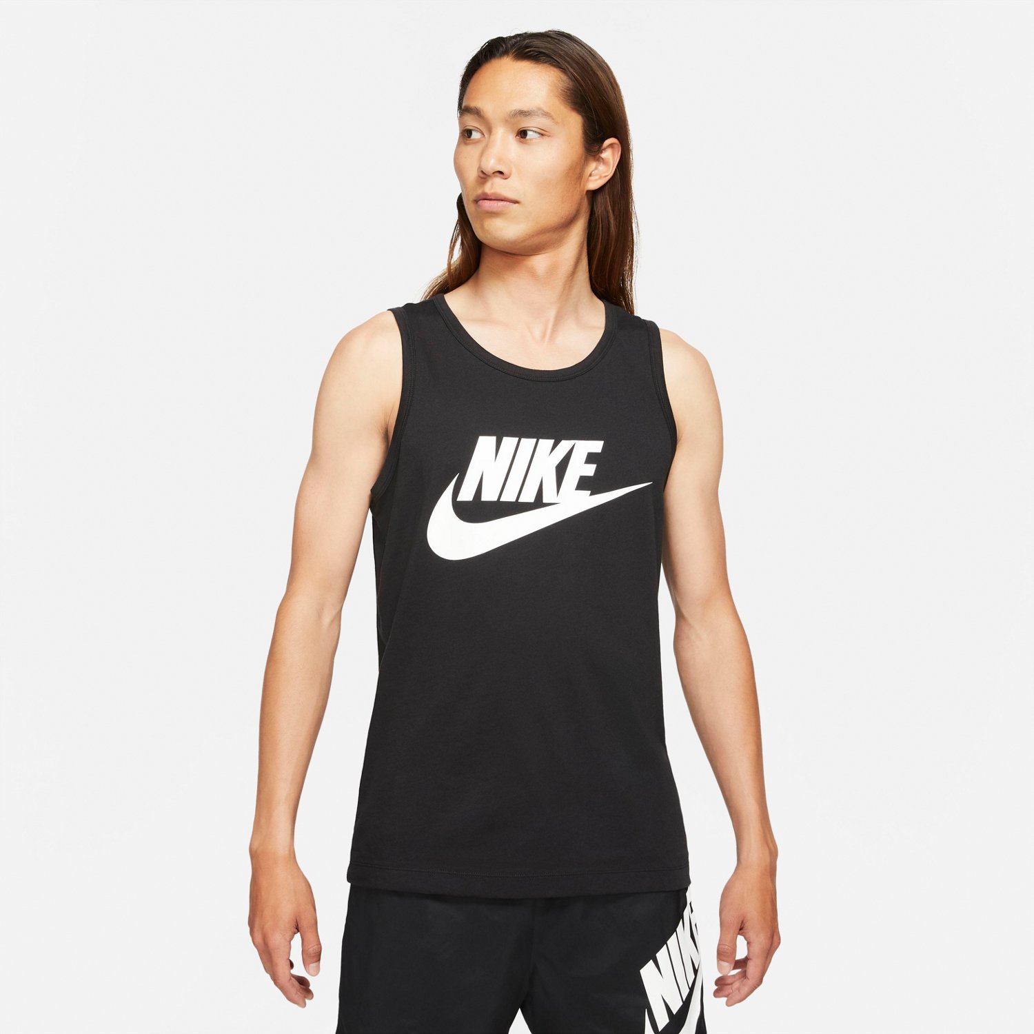 Nike Icon Futura logo tank top in black
