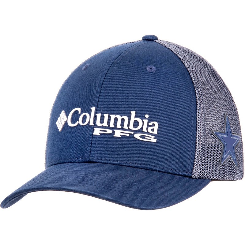 Columbia Sportswear Men's Dallas Cowboys PFG Mesh Snapback Ball Cap