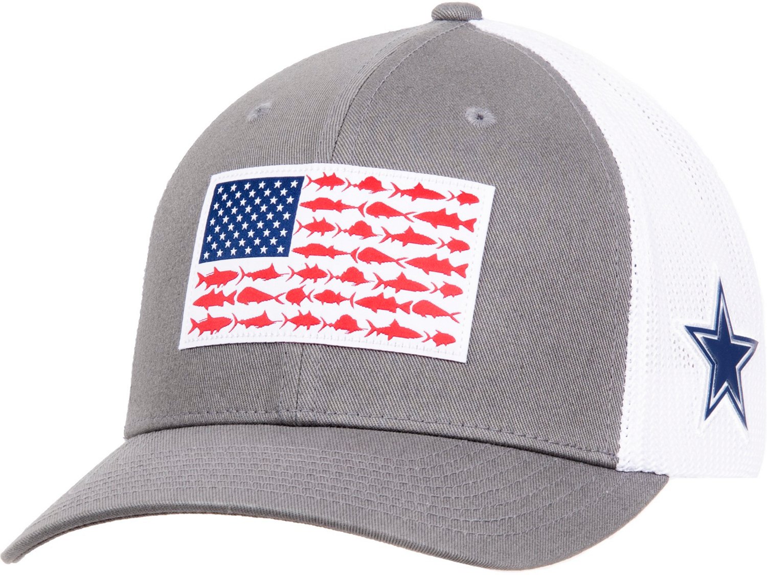 Columbia Sportswear Men's Dallas PFG Fish Flag Cap