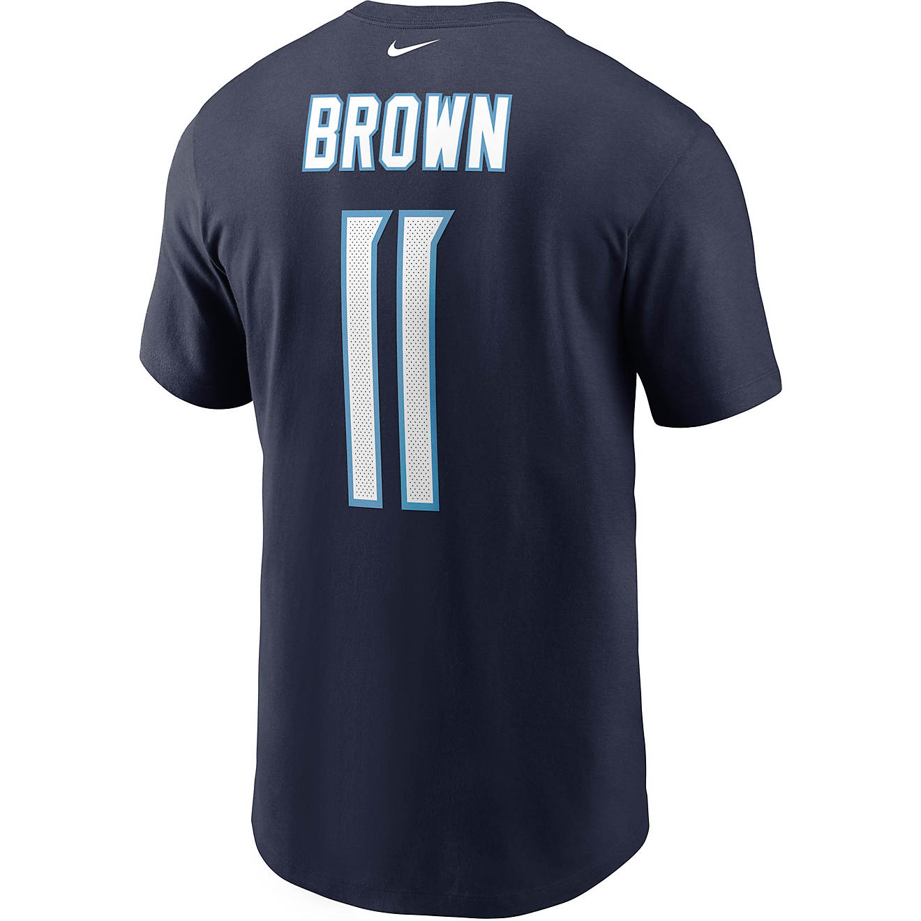 Nike Men's Tennessee Titans A.J. Brown Player Name & Number T-shirt                                                              - view number 1