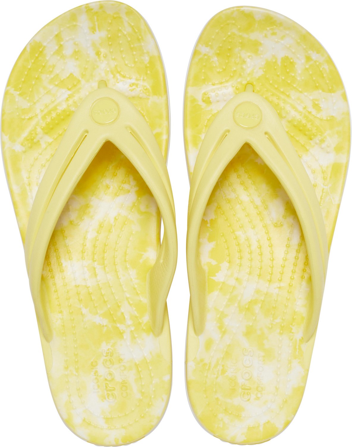 Crocs Women's Crocband Bleach Dye Flip Flops - view number 3