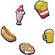 Crocs Jibbitz Fast Food Charms 5-Pack                                                                                            - view number 1 selected