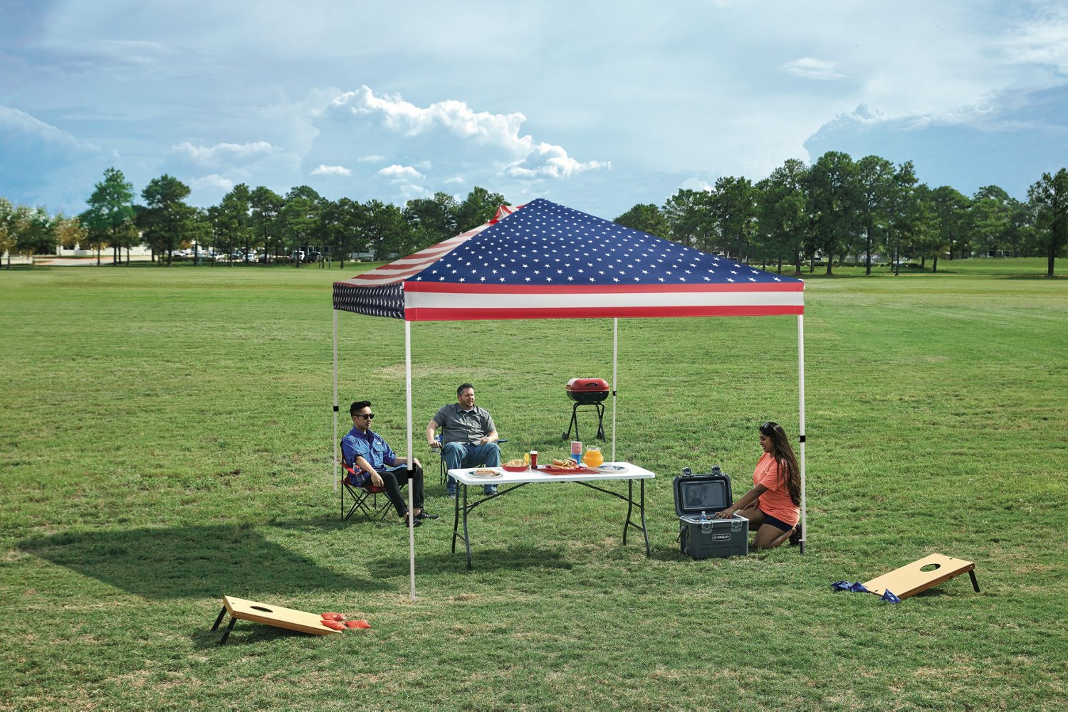 Academy Sports Outdoors 10 x 10 Straight Canopy USA Academy