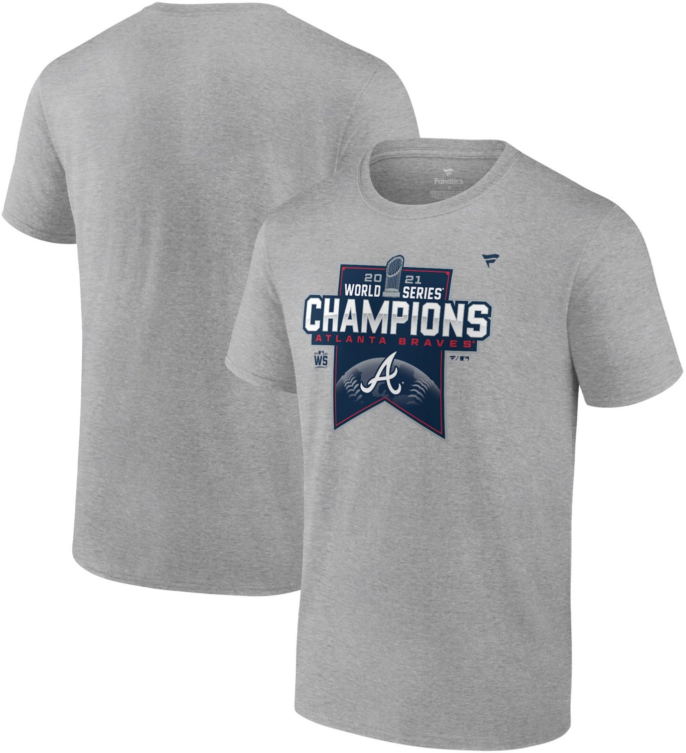 Fanatics Men's Atlanta Braves 2021 World Series Champs Locker Room Short Sleeve T-shirt                                          - view number 1