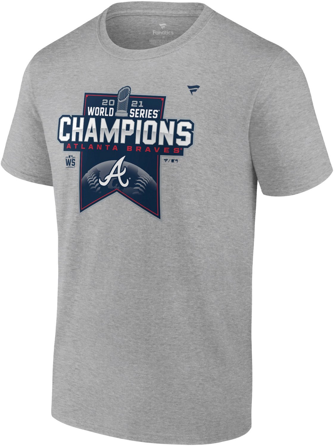 Fanatics Men's Atlanta Braves 2021 World Series Champs Locker Room Short Sleeve T-shirt                                          - view number 2