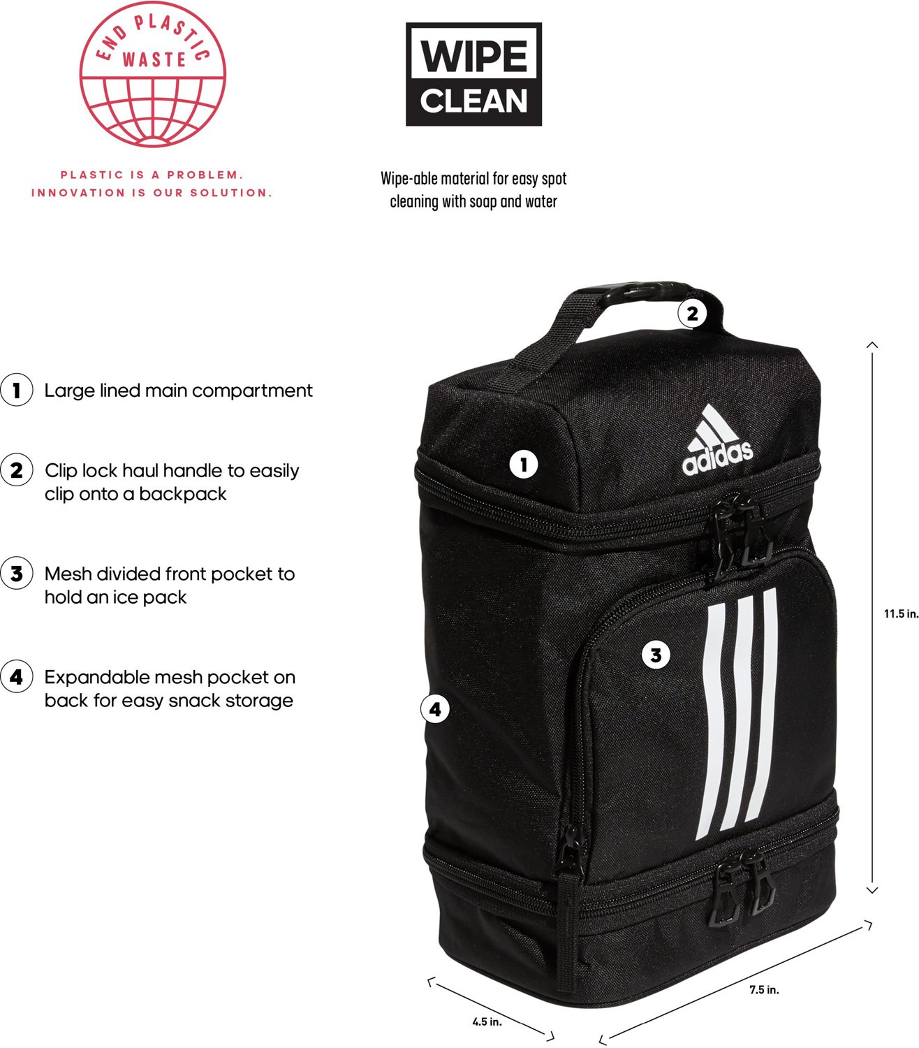 adidas Excel 2 Lunch Bag | Free Shipping at Academy