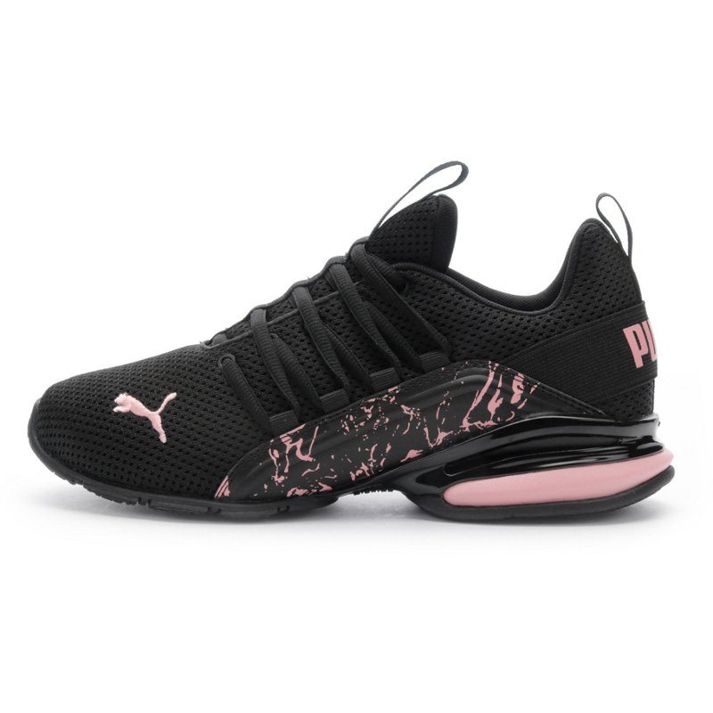 PUMA Women's Axelion Shoes Black/Light Pink, 8.5 - Women's Athletic Lifestyle at Academy Sports product image