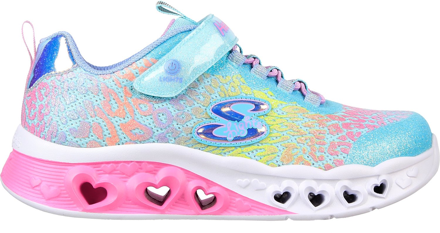 Konsultere Umeki fure SKECHERS Girls' Flutter Heart Lights Loves Wild Shoes | Academy