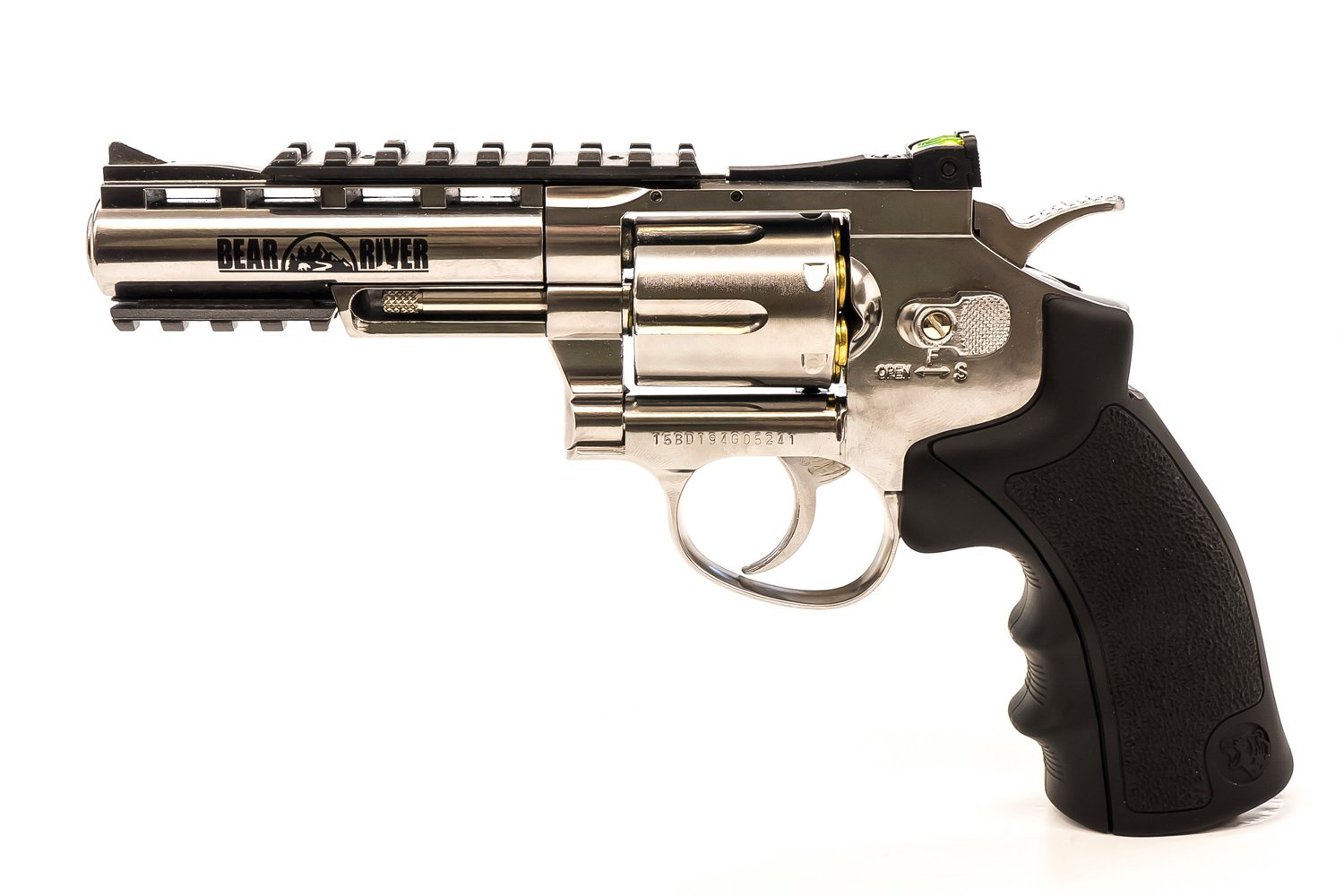 Barra Airguns Exterminator 4 in Nickel BB Revolver                                                                               - view number 2