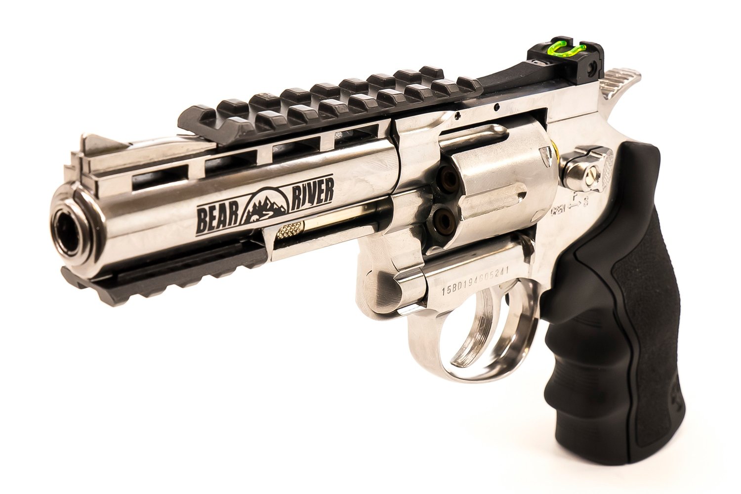 Barra Airguns Exterminator 4 in Nickel BB Revolver                                                                               - view number 3