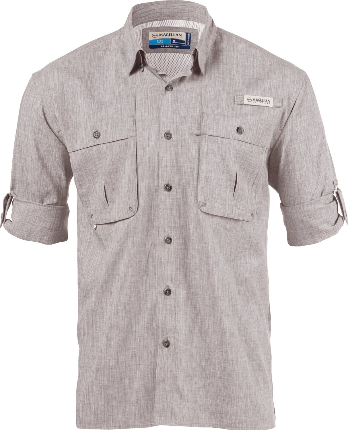 Magellan Outdoors Men's Aransas Pass Heather Long Sleeve Fishing Shirt - view number 4