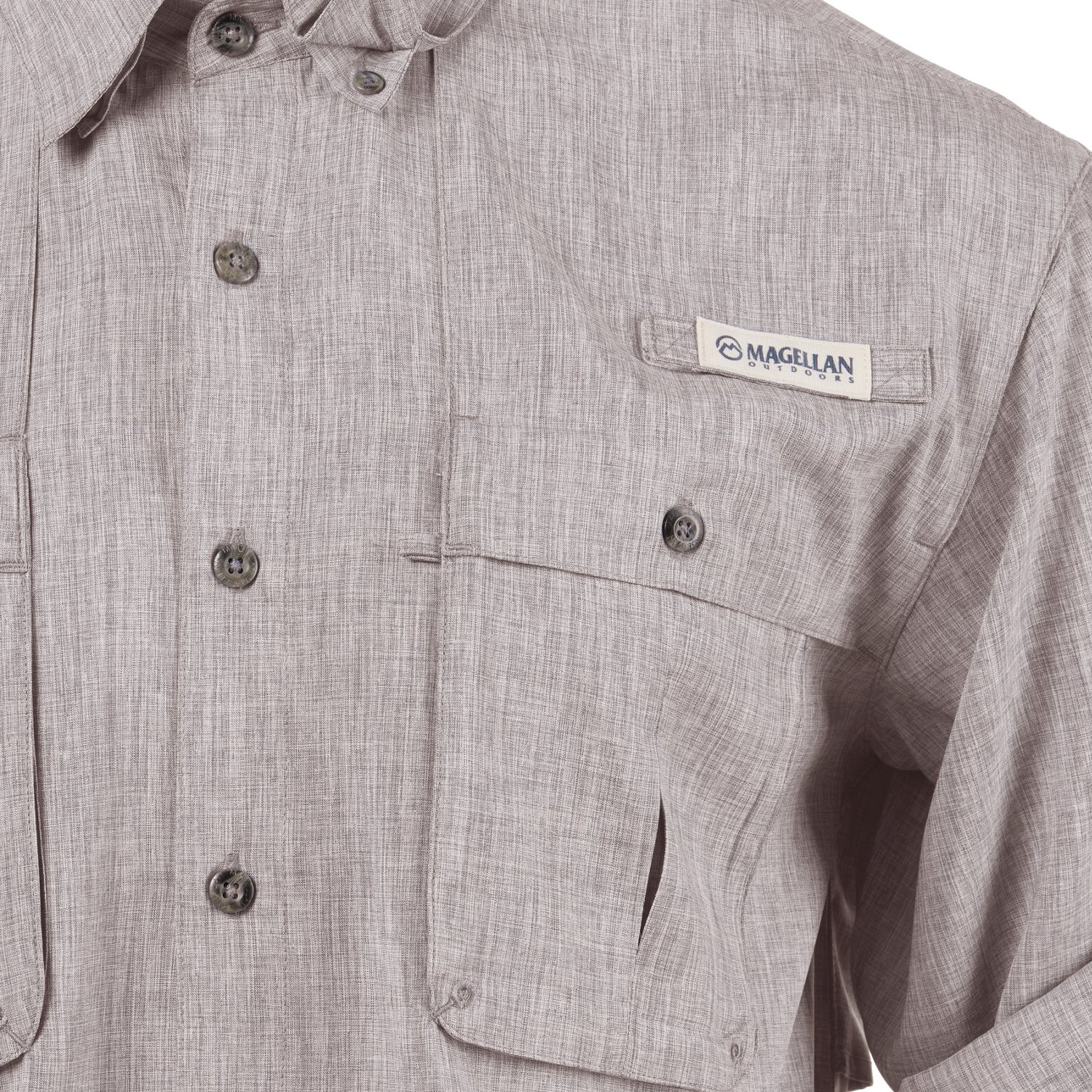 Magellan Outdoors Men's Aransas Pass Heather Long Sleeve Fishing Shirt - view number 5