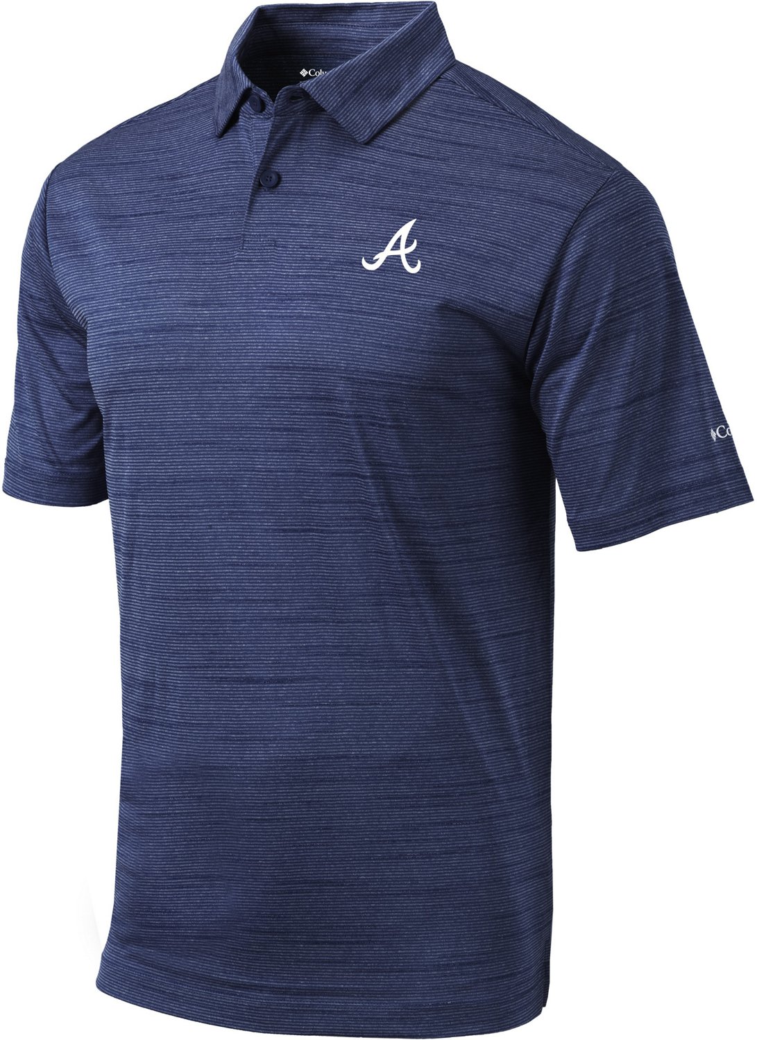 Mens MLB Team Apparel ATLANTA BRAVES Baseball Polo Golf Shirt RED