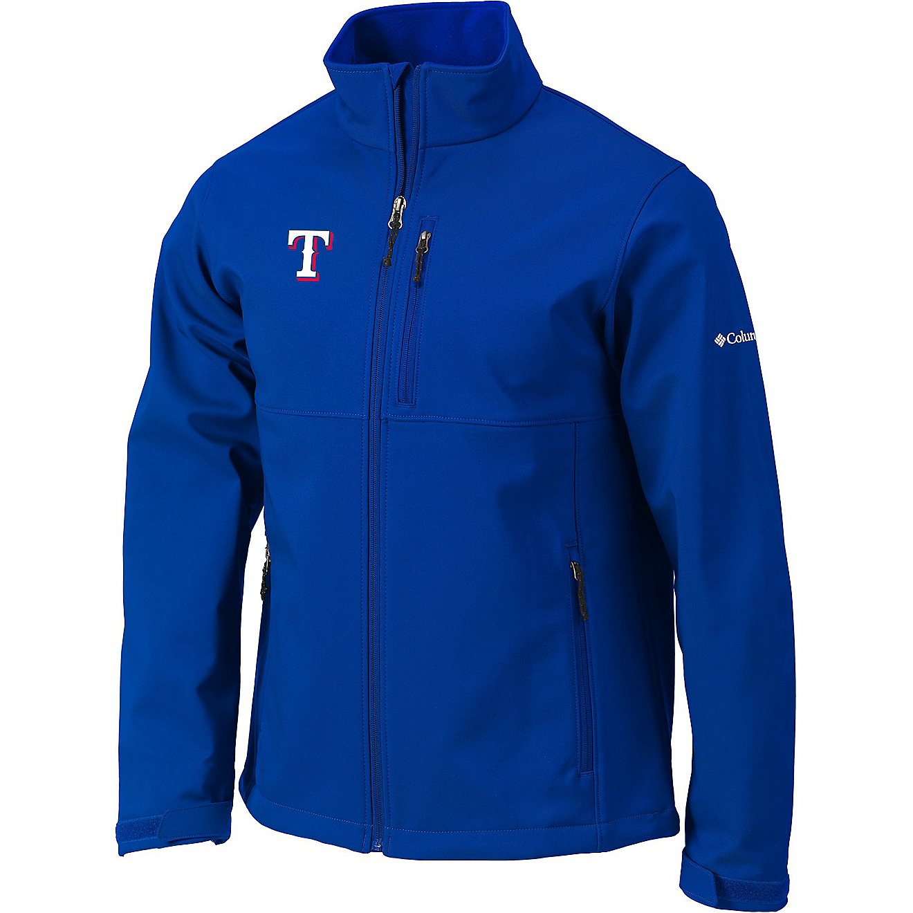 Columbia Sportswear Men's Texas Rangers PFG Ascender Softshell Jacket                                                            - view number 1