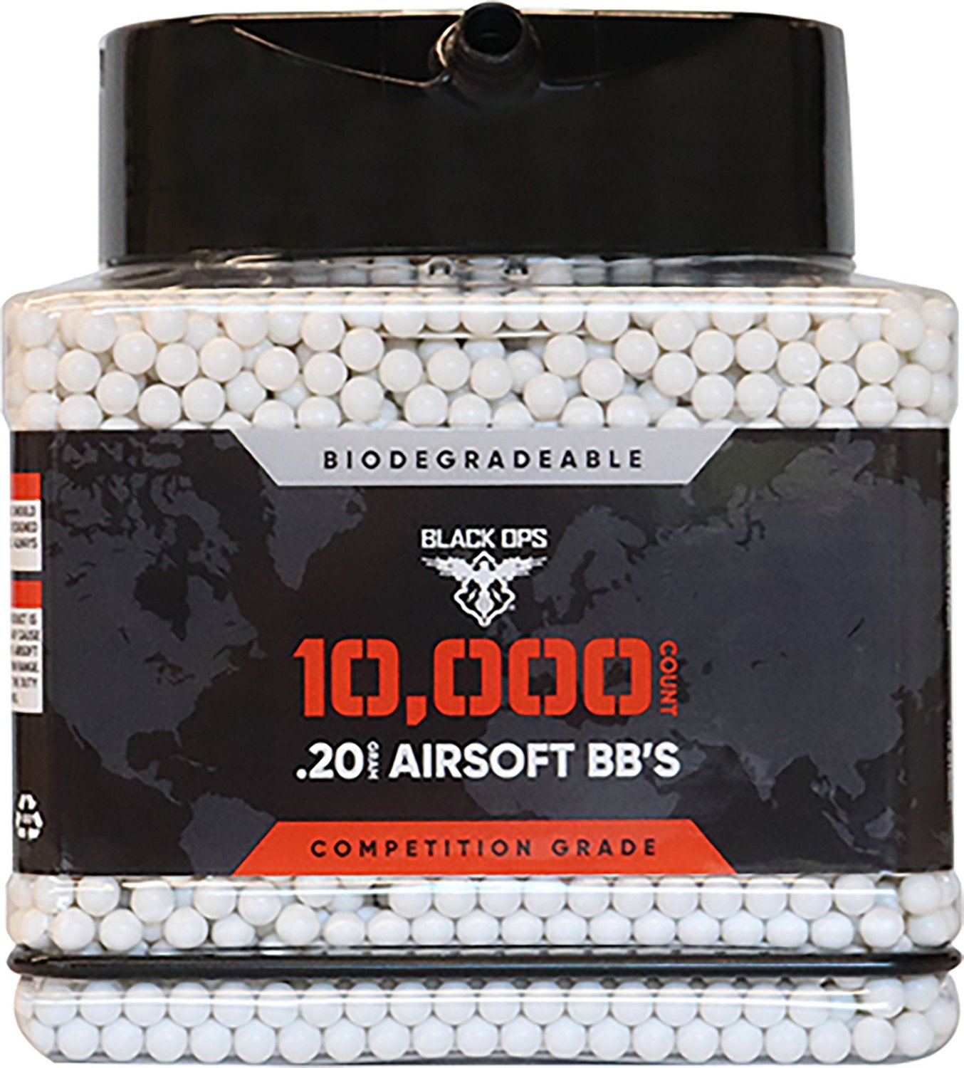 Black Ops .20 gr Biodegradable Airsoft BBs 10000Pack Academy