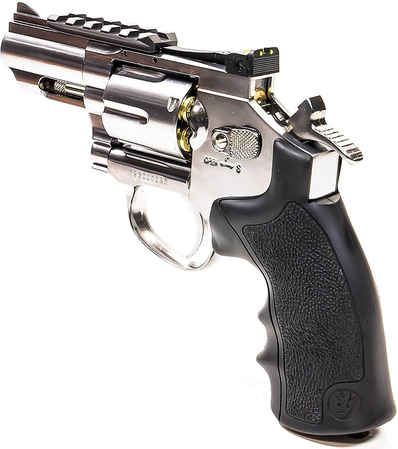 Barra Airguns Black Ops 357 2.5 in Nickel BB Revolver - view number 3