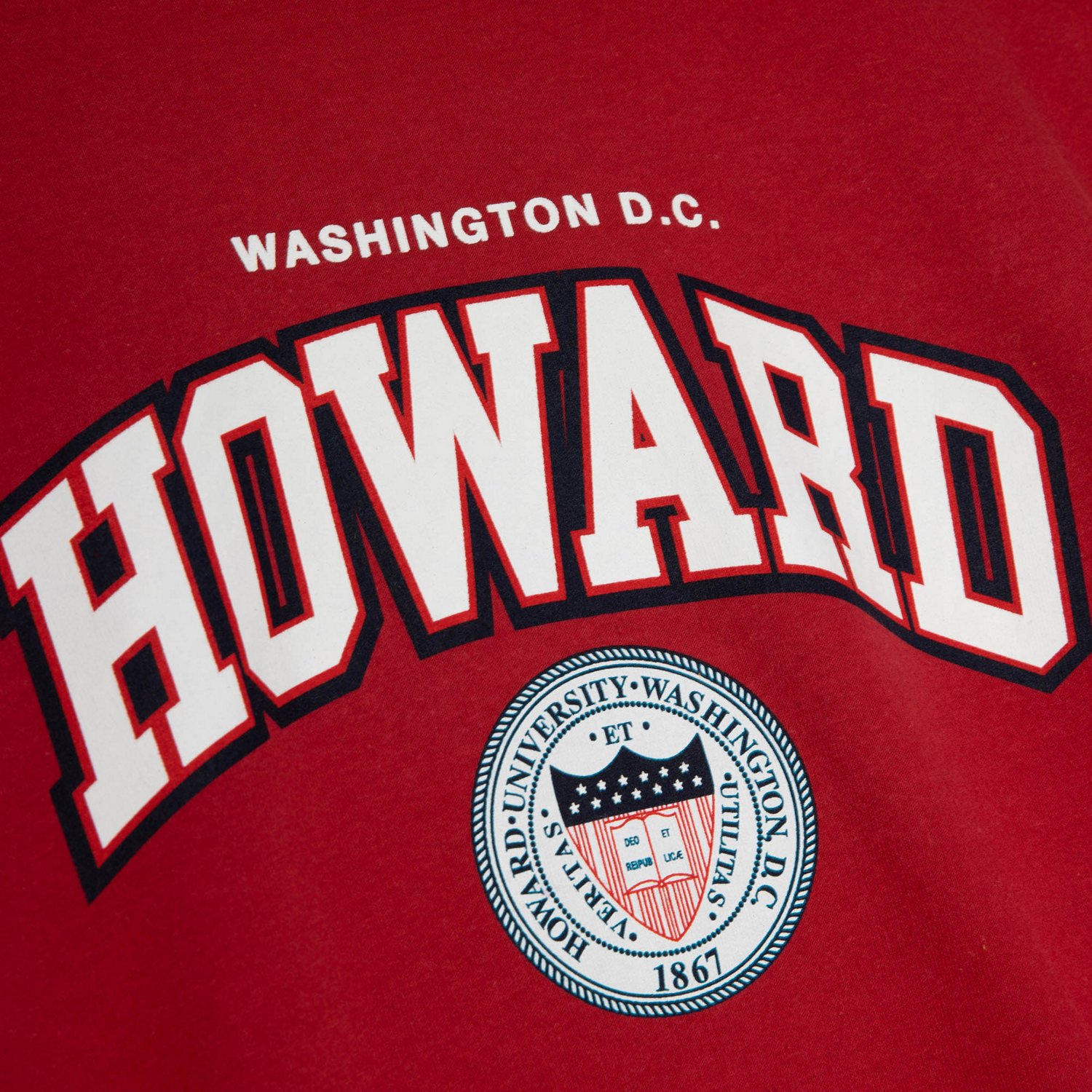 Mitchell & Ness Men's Howard University Classic Crew Neck Long Sleeve T-shirt - view number 3